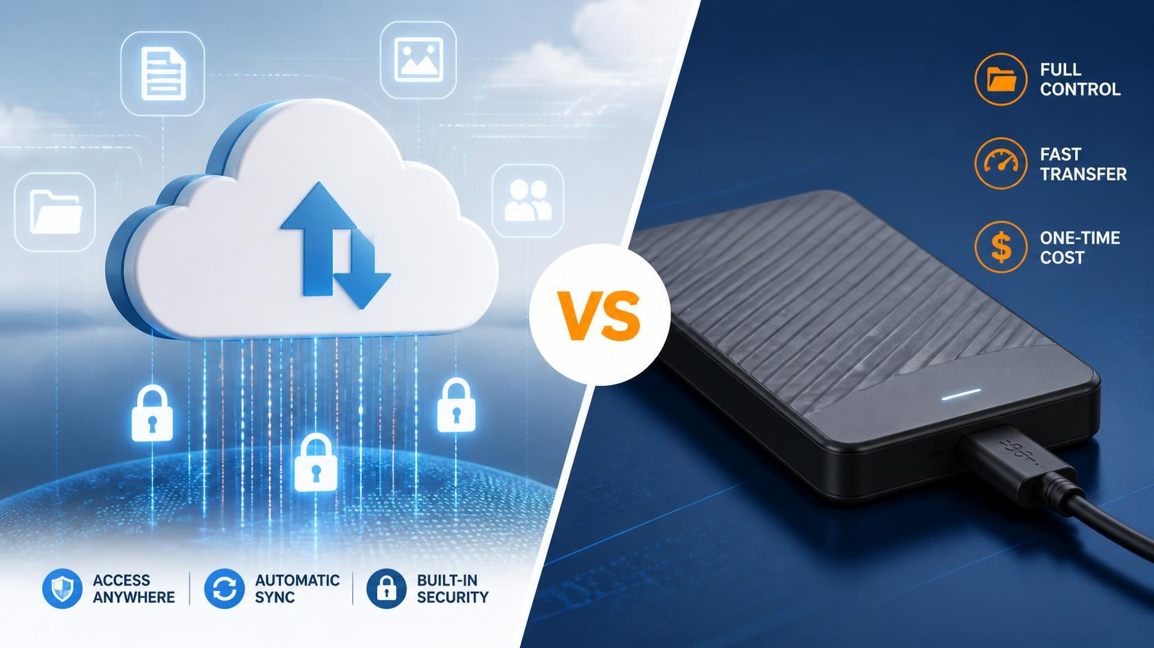Cloud Storage vs External Hard Drive Where is your data Safe (2026)